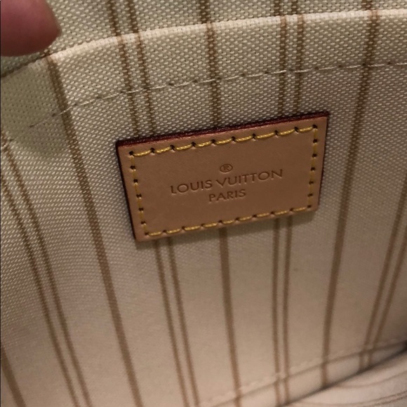 Louis Vuitton DamierAzur Neverfull Wristlet Clutch - Picture 6 of 9